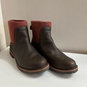 LLBean brown leather ankle boots